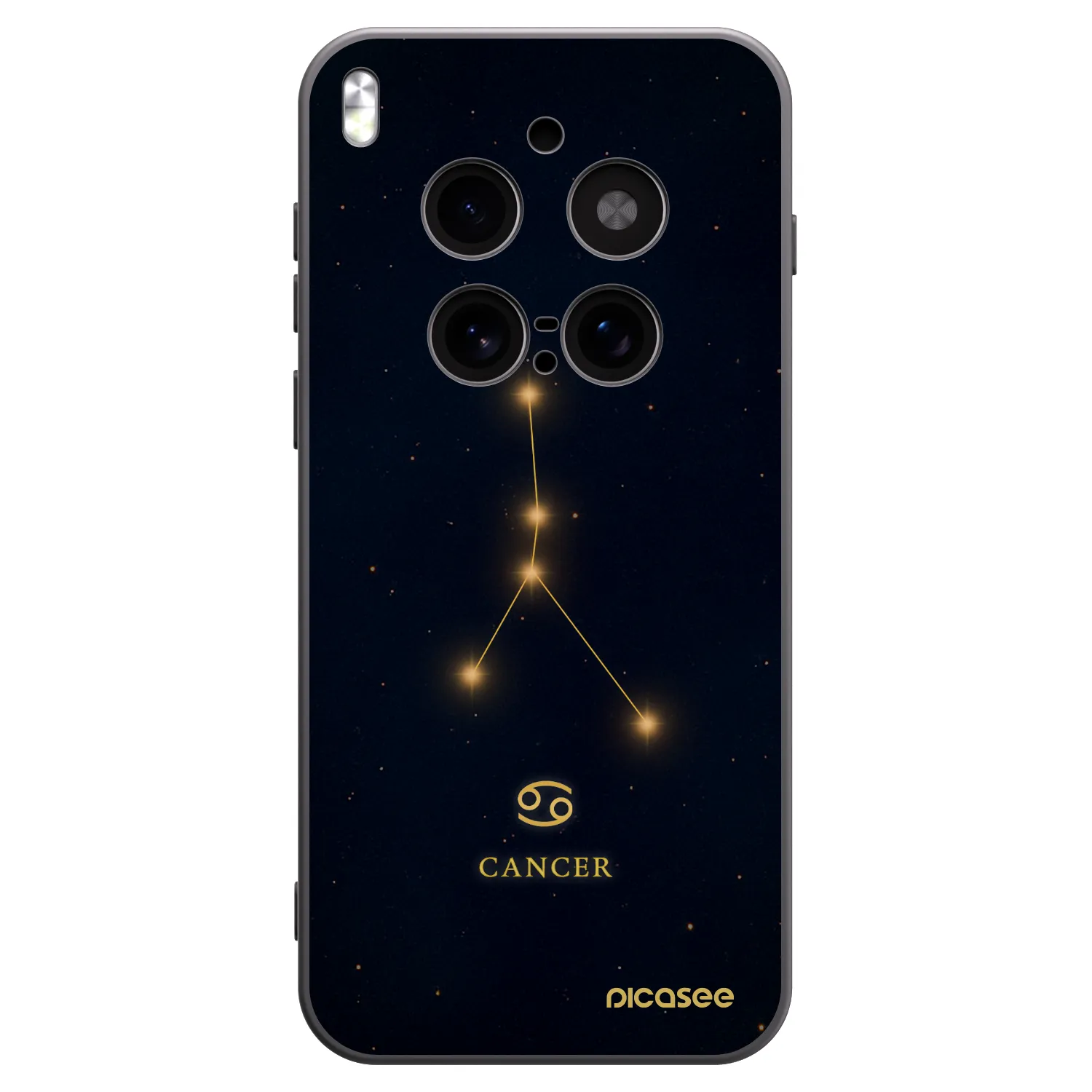 Picasee husă neagră din silicon pentru Vivo X300 Pro - CANCER