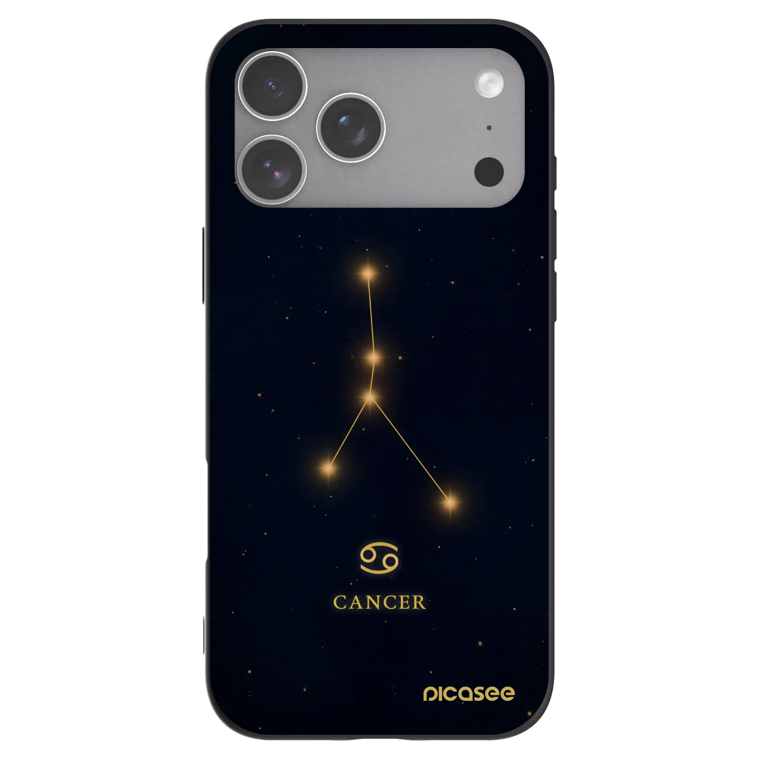Picasee husă neagră din silicon pentru Apple iPhone 18 Pro Max - CANCER