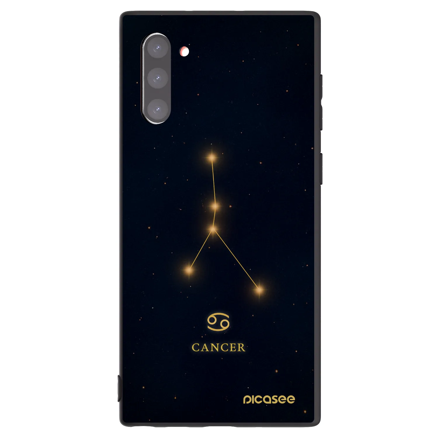 Picasee husă neagră din silicon pentru Samsung Galaxy Note 10 N970F - CANCER