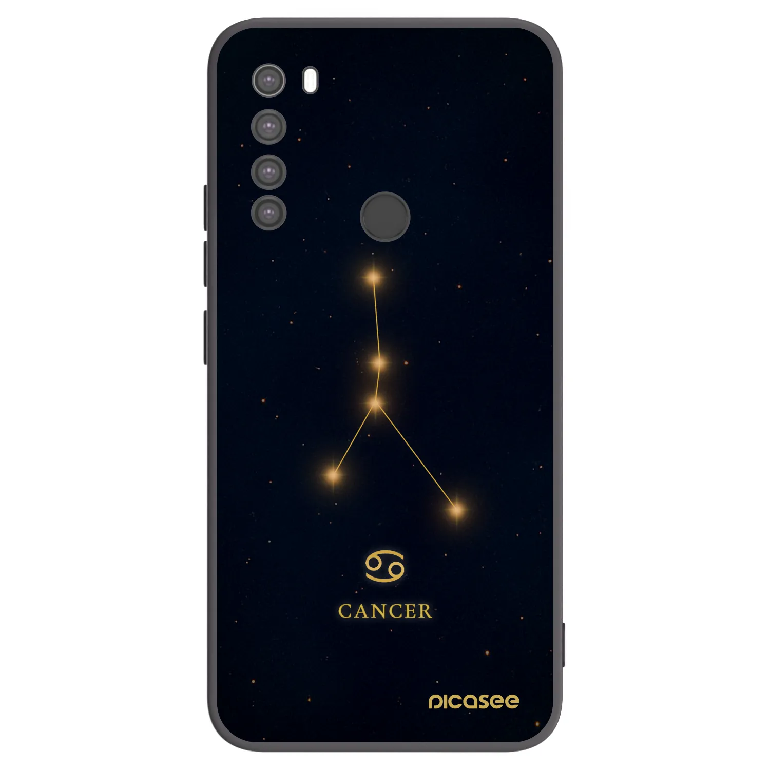 Picasee husă neagră din silicon pentru Xiaomi Redmi Note 8 - CANCER