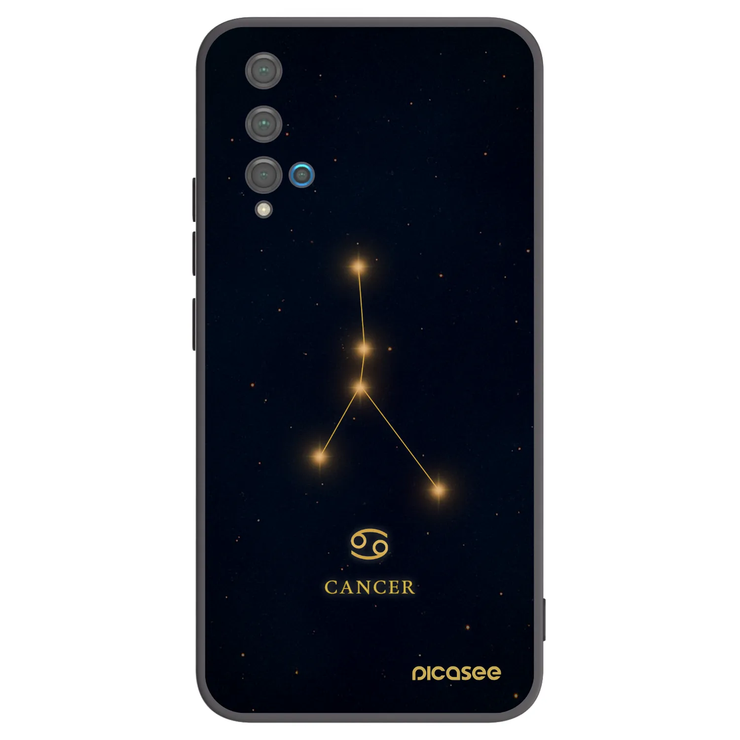 Picasee husă neagră din silicon pentru Huawei Nova 5T - CANCER