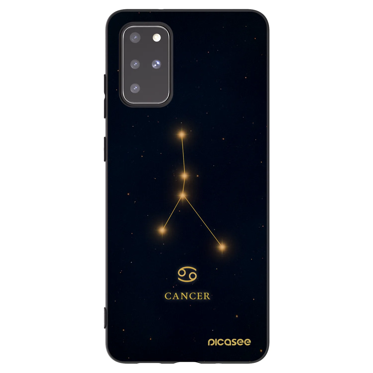 Picasee husă neagră din silicon pentru Samsung Galaxy S20+ G985F - CANCER