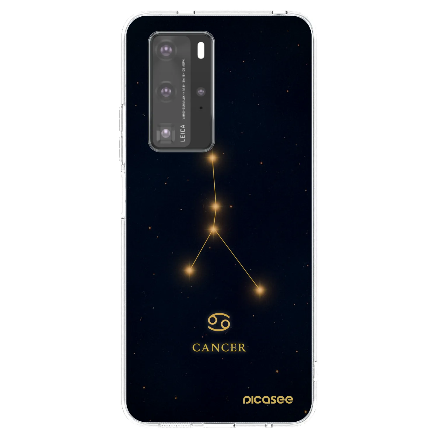 Picasee husă transparentă din silicon pentru Huawei P40 Pro - CANCER