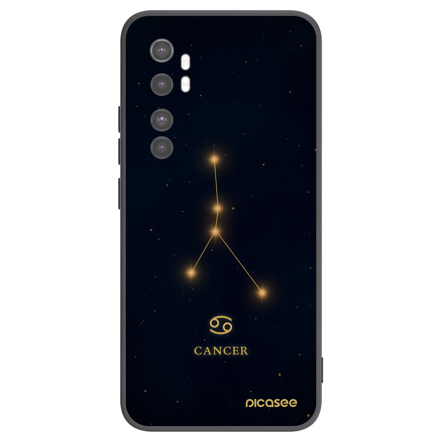 Picasee husă neagră din silicon pentru Xiaomi Mi Note 10 Lite - CANCER