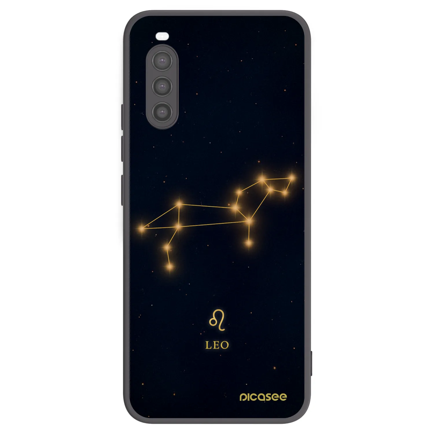 Picasee husă neagră din silicon pentru Sony Xperia 10 II - LEO