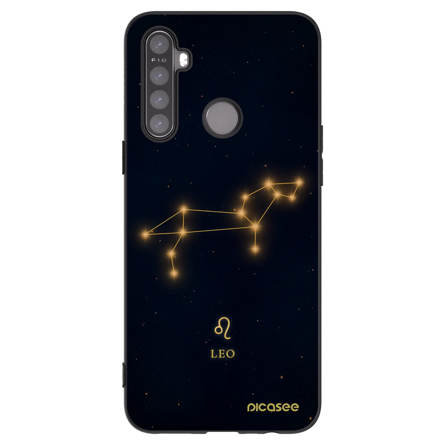 Picasee husă neagră din silicon pentru Realme 6i - LEO