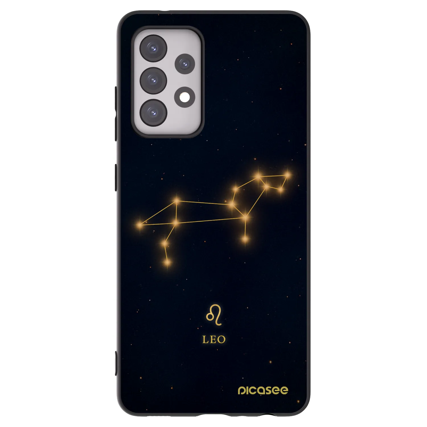 Picasee husă neagră din silicon pentru Samsung Galaxy A52 5G A525F - LEO