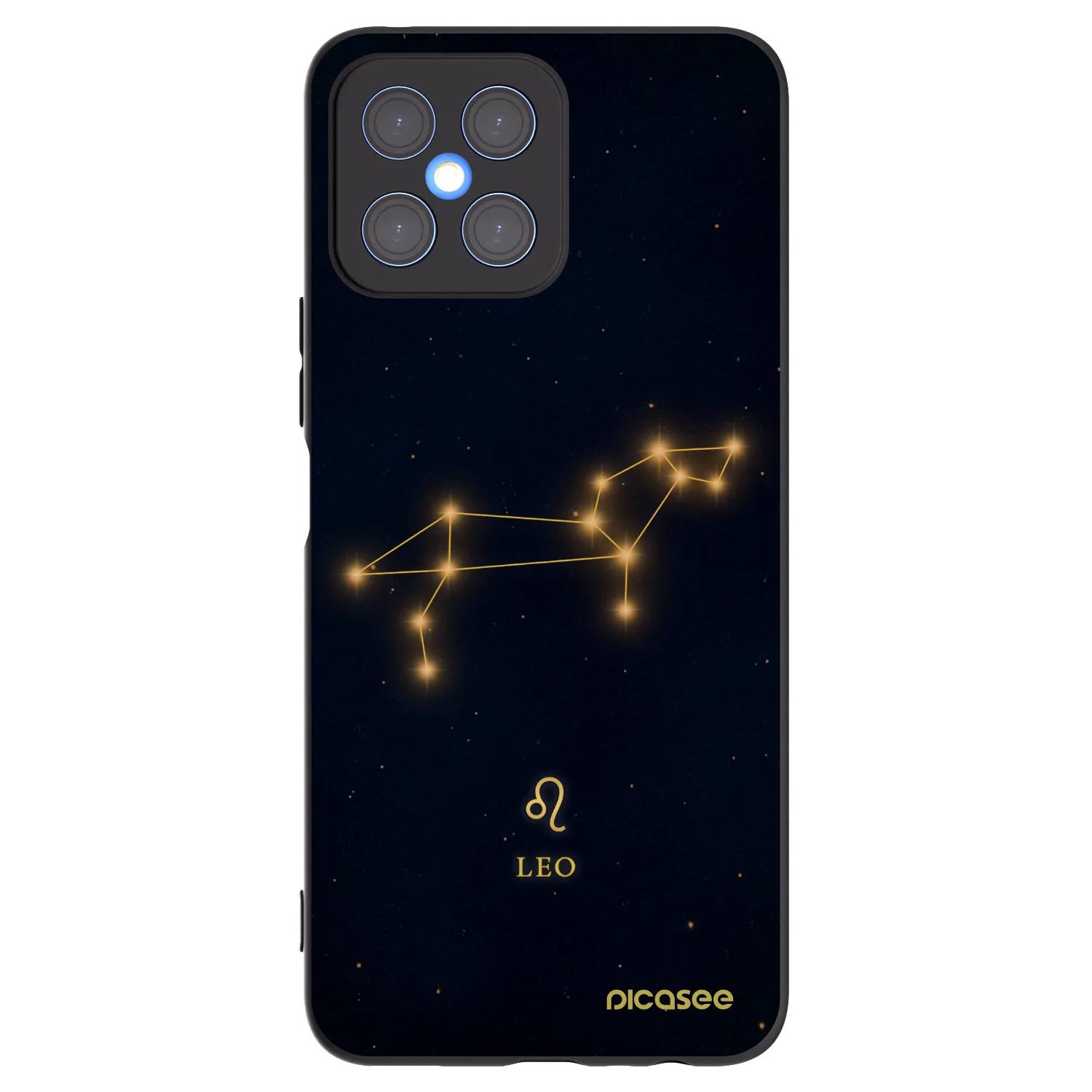 Picasee husă neagră din silicon pentru Honor X8 4G - LEO