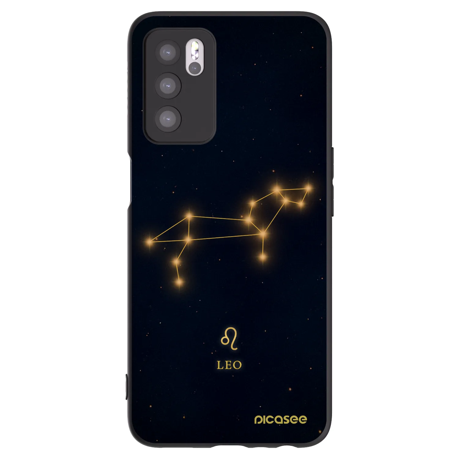 Picasee husă neagră din silicon pentru OPPO A16s - LEO