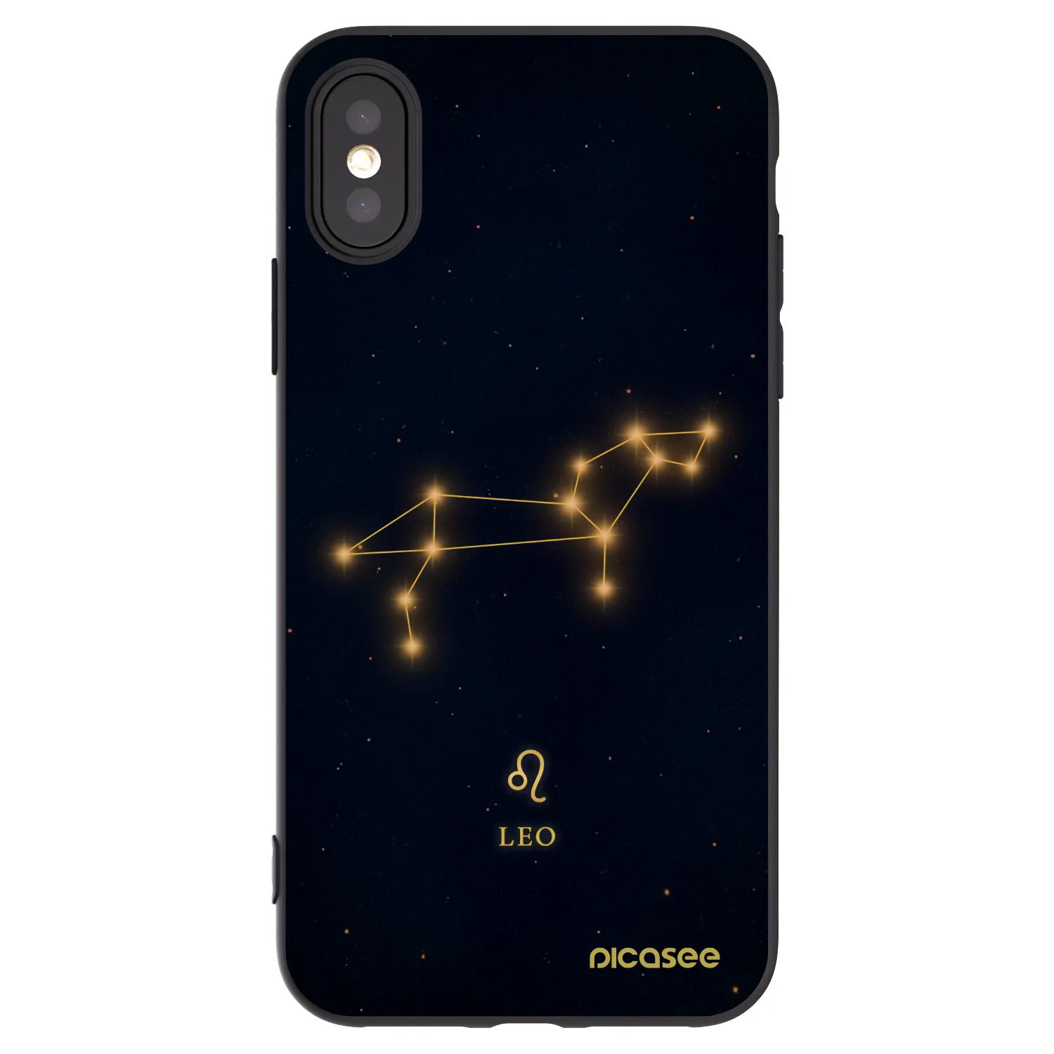 Picasee husă neagră din silicon pentru Apple iPhone X/XS - LEO