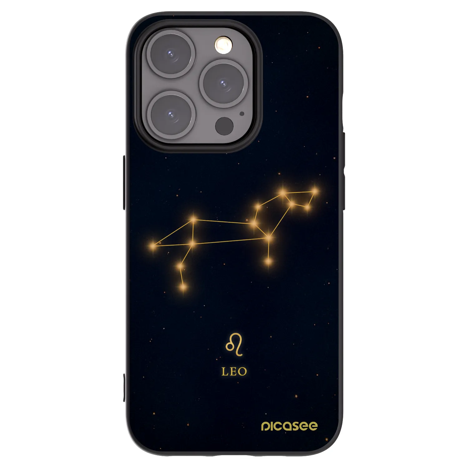 Picasee husă neagră din silicon pentru Apple iPhone 15 Pro - LEO