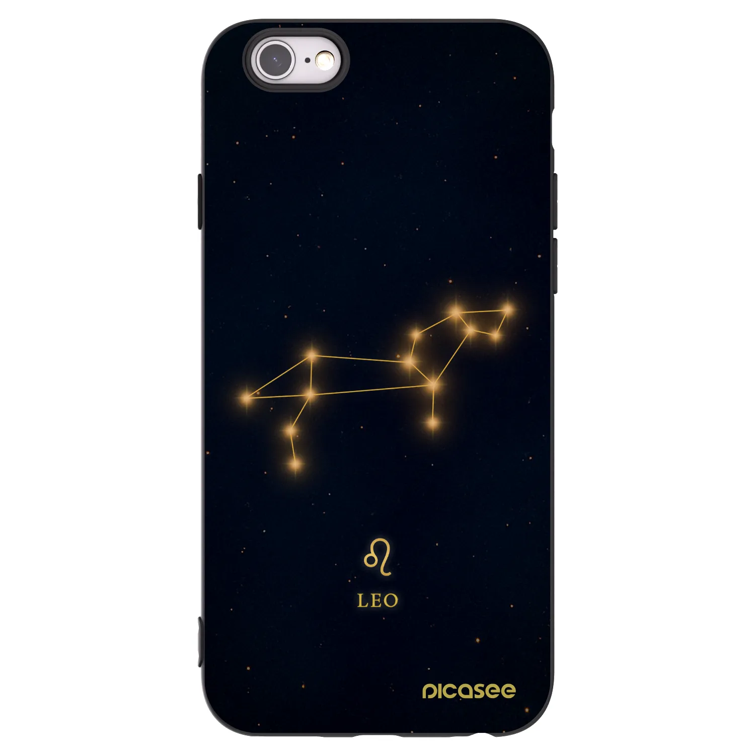 Picasee husă neagră din silicon pentru Apple iPhone 6/6S - LEO
