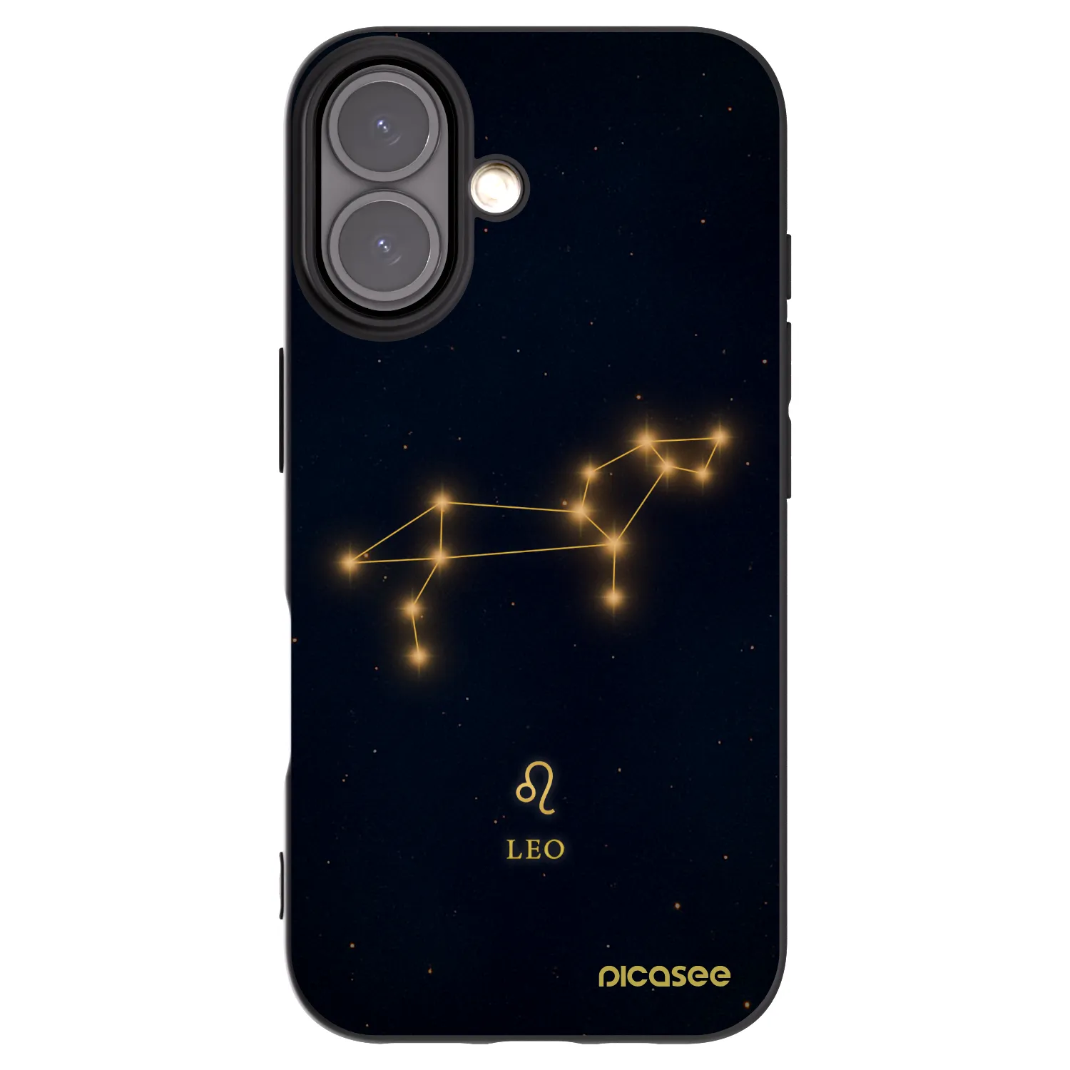 Picasee husă neagră din silicon pentru Apple iPhone 16 - LEO