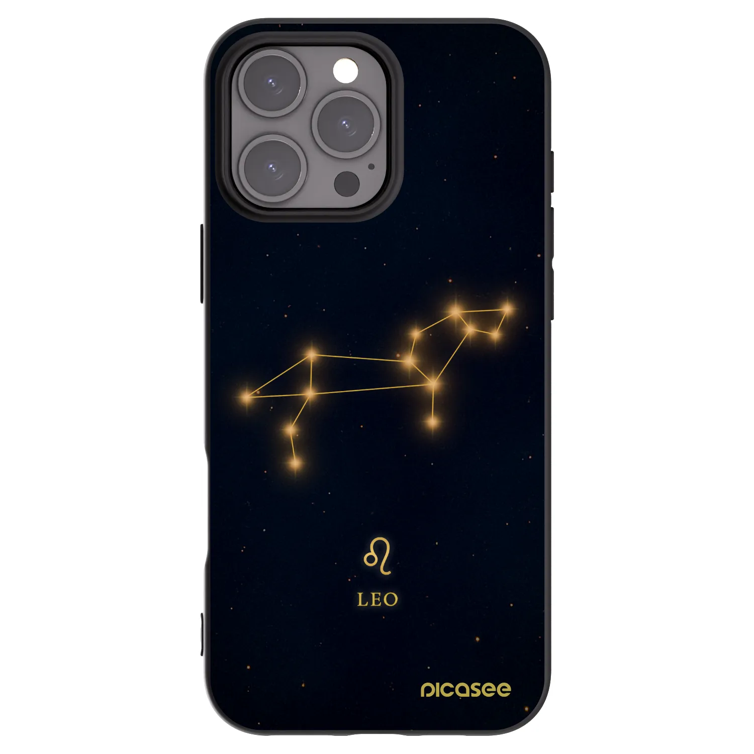 Picasee husă neagră din silicon pentru Apple iPhone 16 Pro Max - LEO