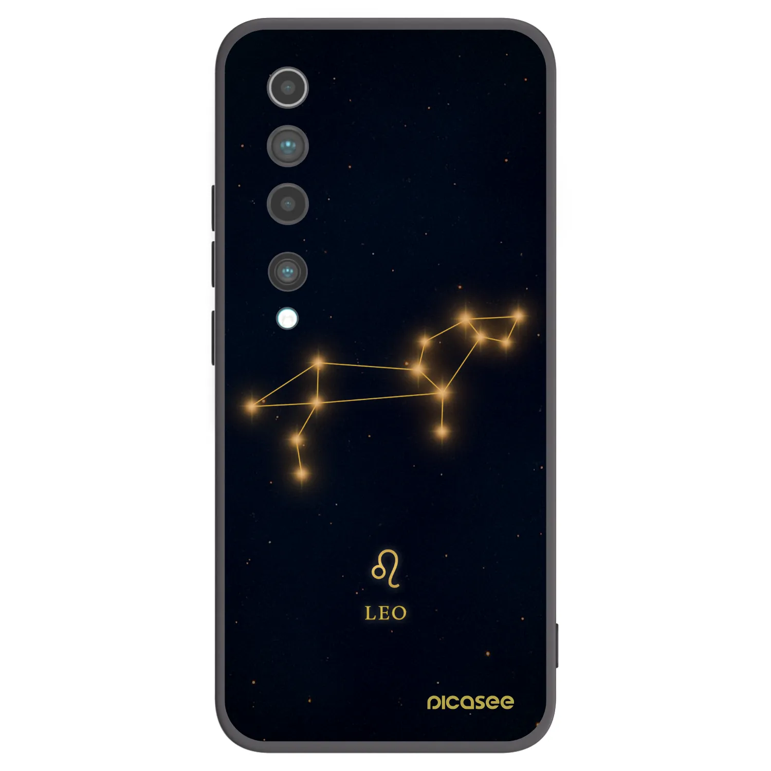 Picasee husă neagră din silicon pentru Xiaomi Mi 10 - LEO