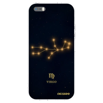 Picasee husă transparentă din silicon pentru Apple iPhone 5/5S/SE - VIRGO