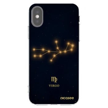 Picasee husă transparentă din silicon pentru Apple iPhone X/XS - VIRGO
