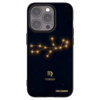 Picasee husă neagră din silicon pentru Apple iPhone 15 Pro - VIRGO