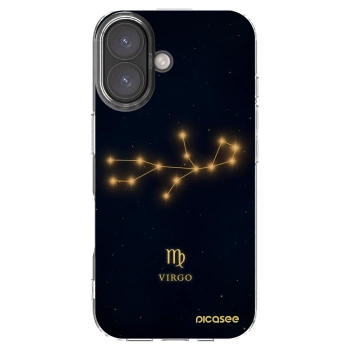 Picasee husă transparentă din silicon pentru Apple iPhone 16 - VIRGO