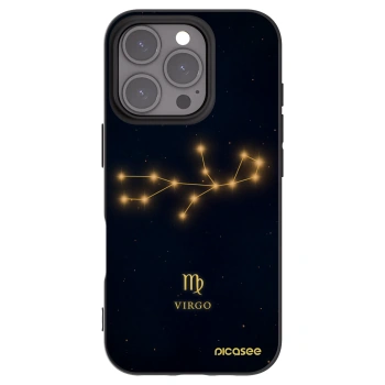 Picasee husă neagră din silicon pentru Apple iPhone 16 Pro - VIRGO