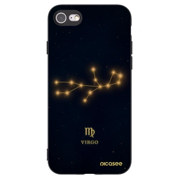 Picasee husă neagră din silicon pentru Apple iPhone 8 - VIRGO