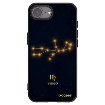 Picasee husă neagră din silicon pentru Apple iPhone 16e - VIRGO