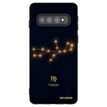 Picasee husă neagră din silicon pentru Samsung Galaxy S10 G973 - VIRGO