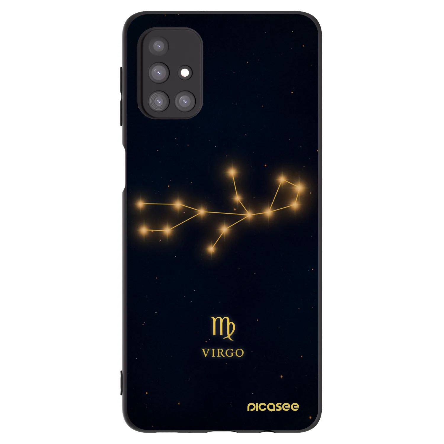 Picasee husă neagră din silicon pentru Samsung Galaxy M31s - VIRGO