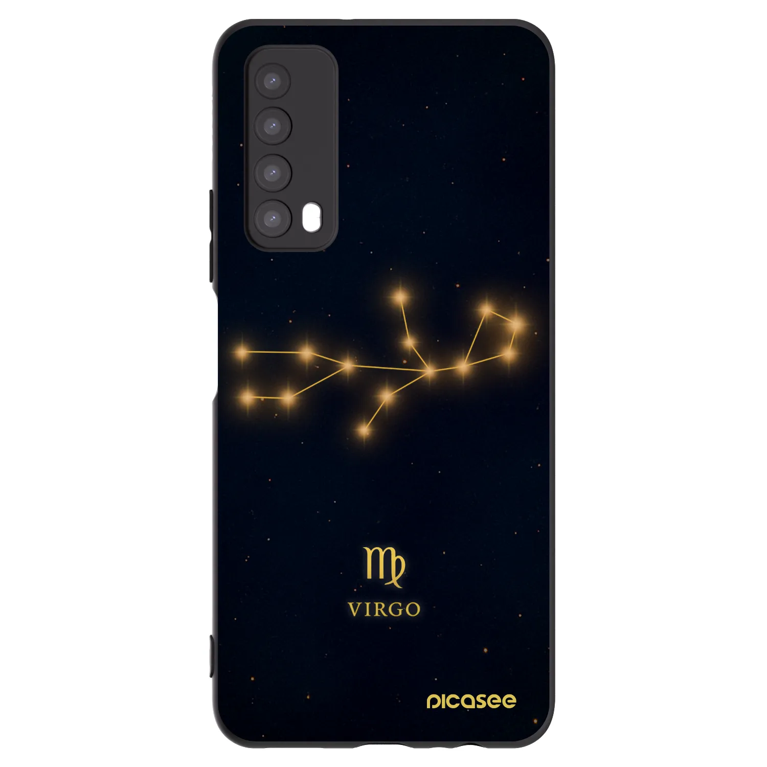 Picasee husă neagră din silicon pentru Huawei P Smart 2021 - VIRGO