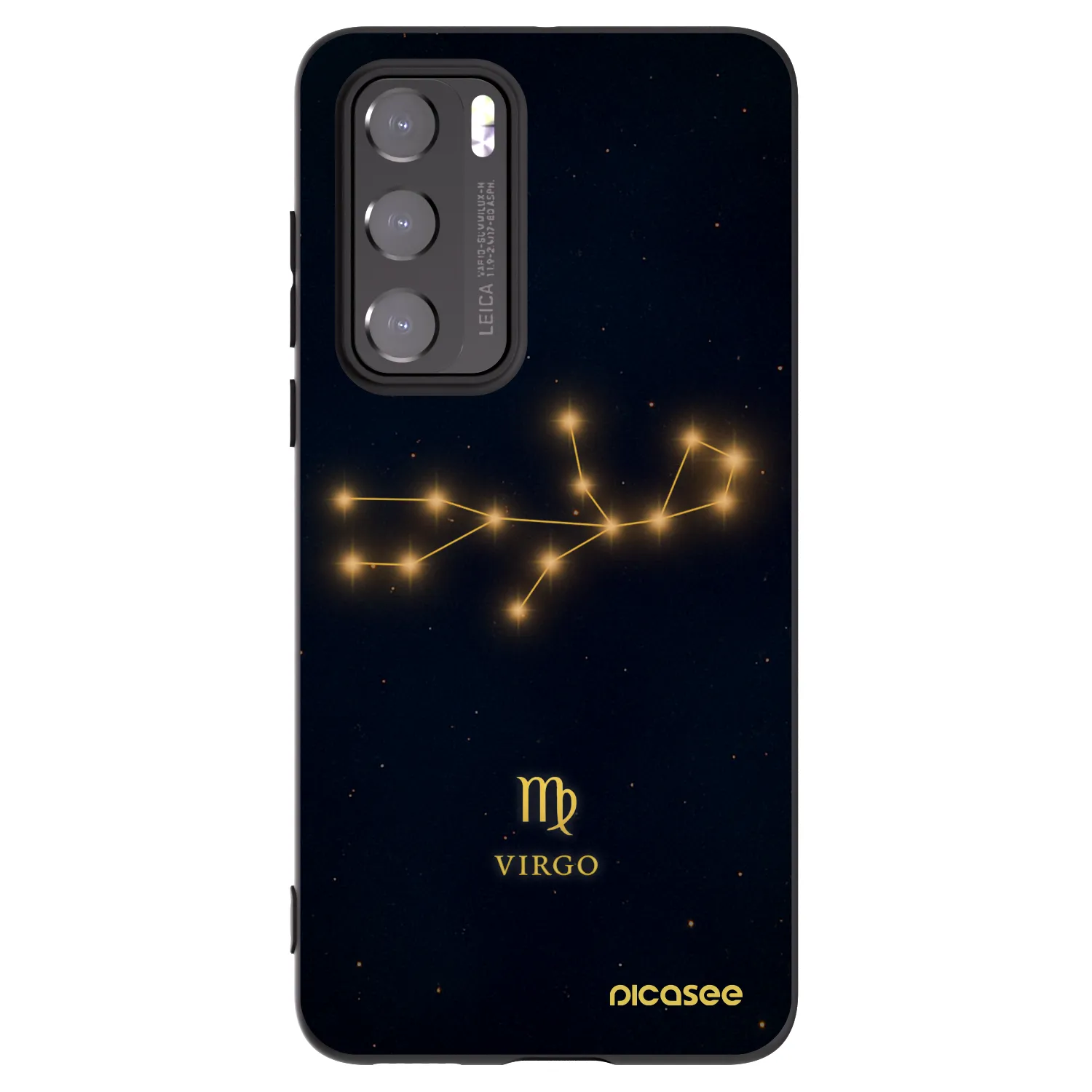 Picasee husă neagră din silicon pentru Huawei P40 - VIRGO