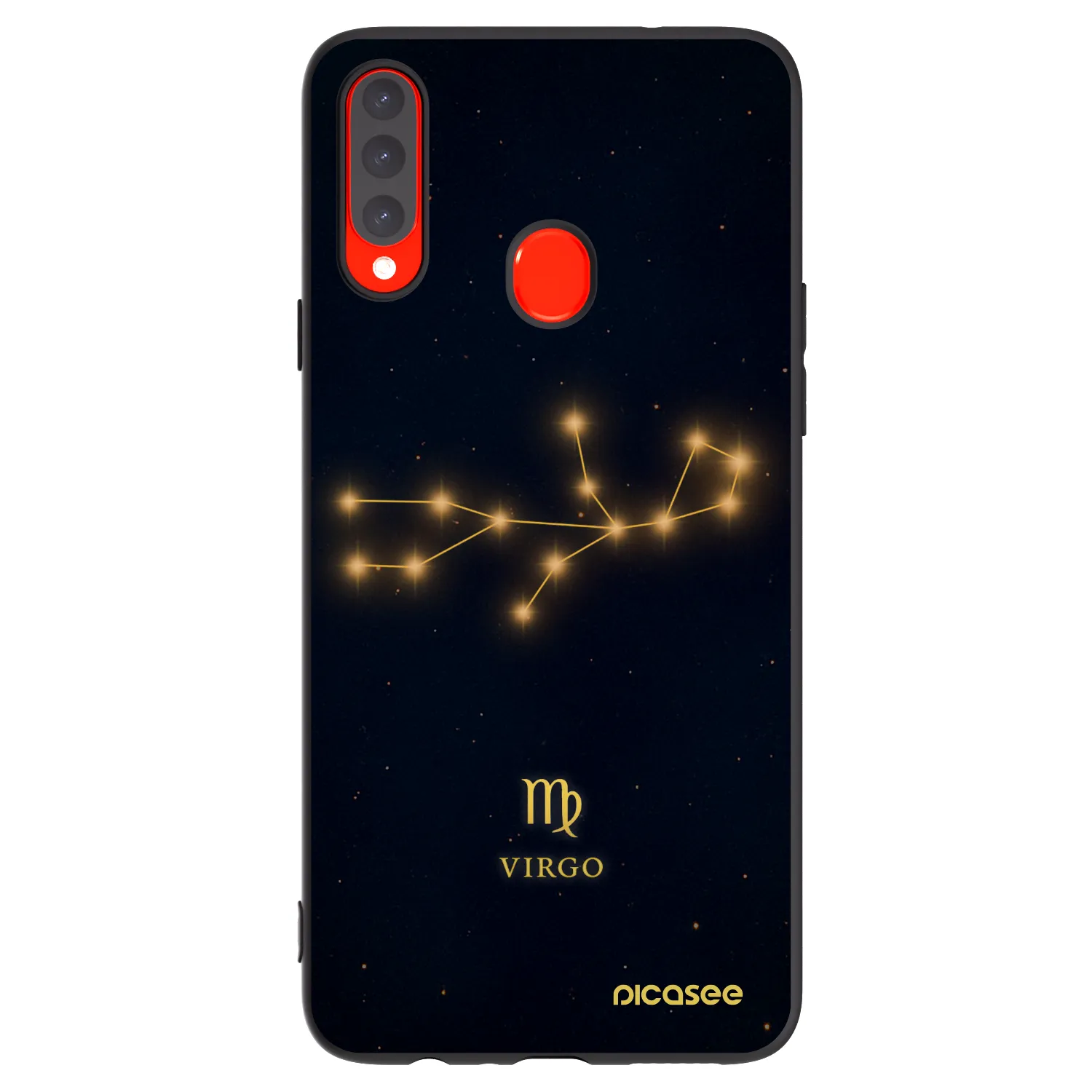 Picasee husă neagră din silicon pentru Samsung Galaxy A20s - VIRGO