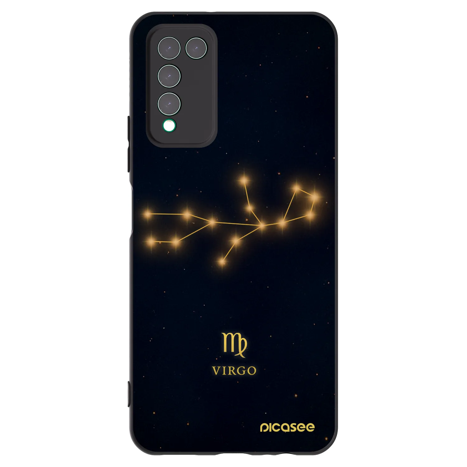 Picasee husă neagră din silicon pentru Honor 10X Lite - VIRGO