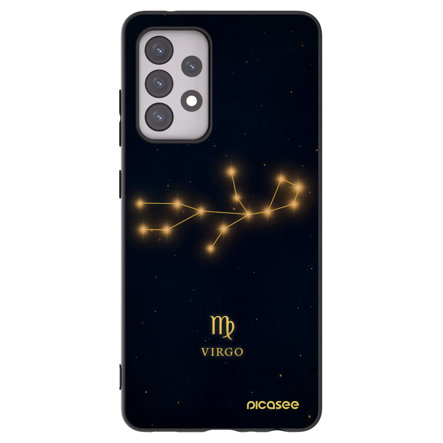 Picasee husă neagră din silicon pentru Samsung Galaxy A52 5G A525F - VIRGO