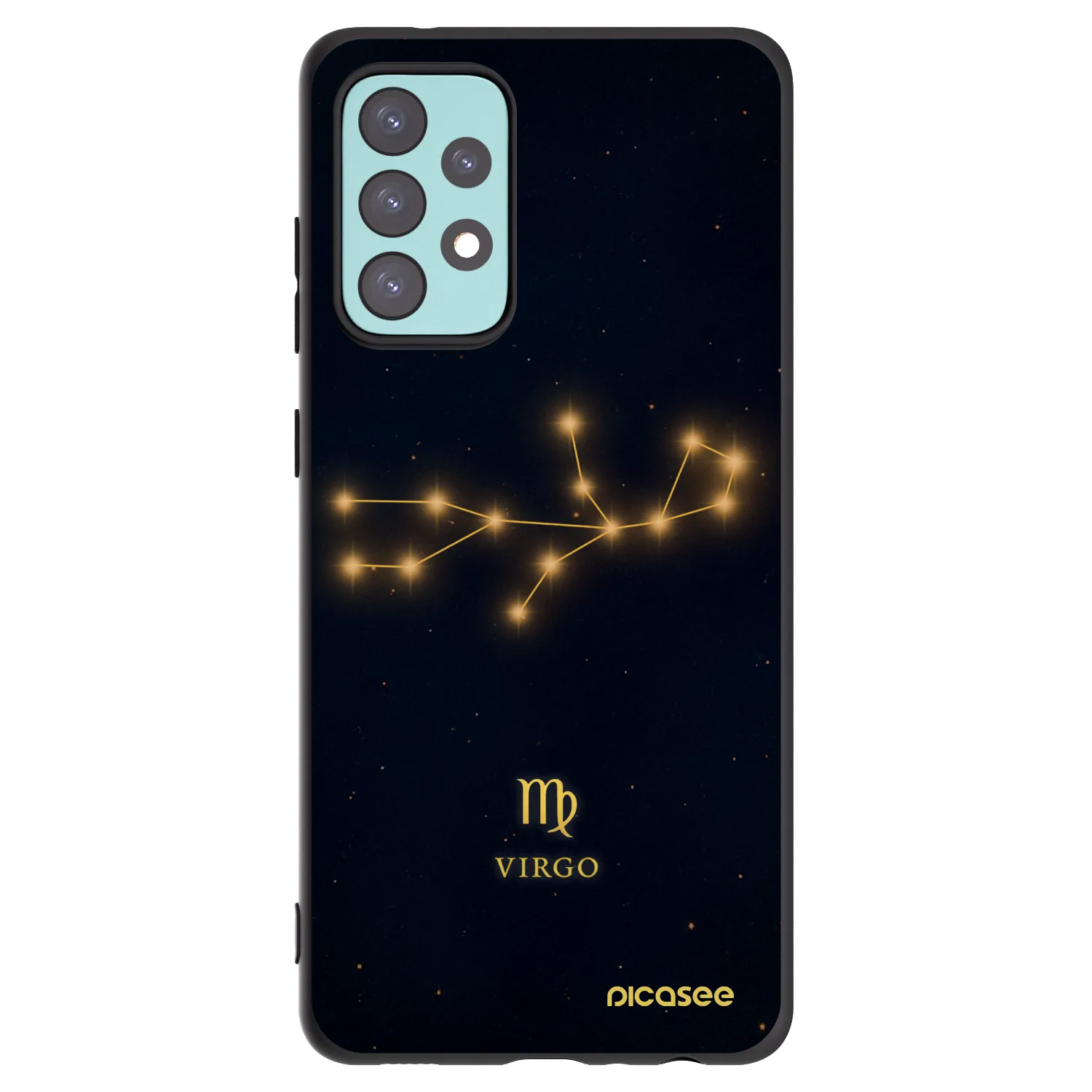 Picasee husă neagră din silicon pentru Samsung Galaxy A72 A725F - VIRGO