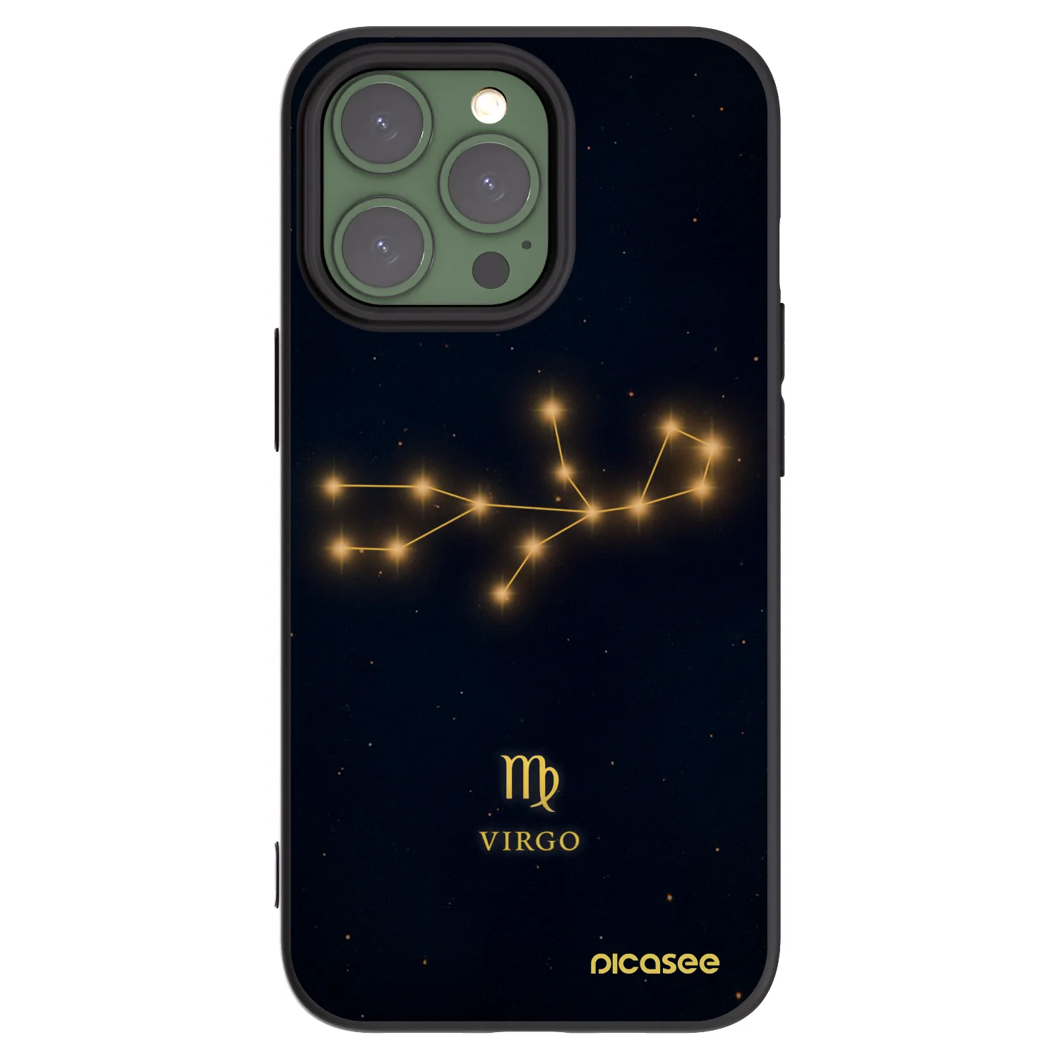 Picasee husă neagră din silicon pentru Apple iPhone 13 Pro - VIRGO