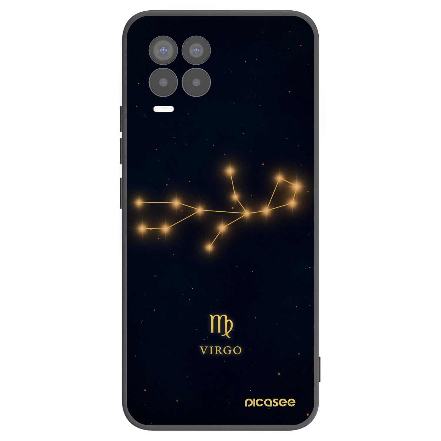 Picasee husă neagră din silicon pentru Realme 8 Pro - VIRGO
