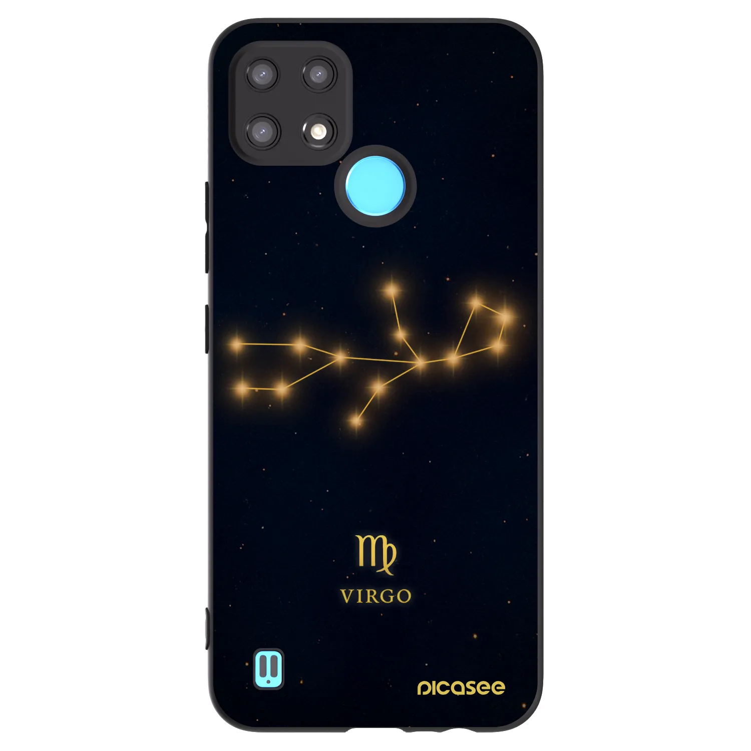 Picasee husă neagră din silicon pentru Realme C21 - VIRGO