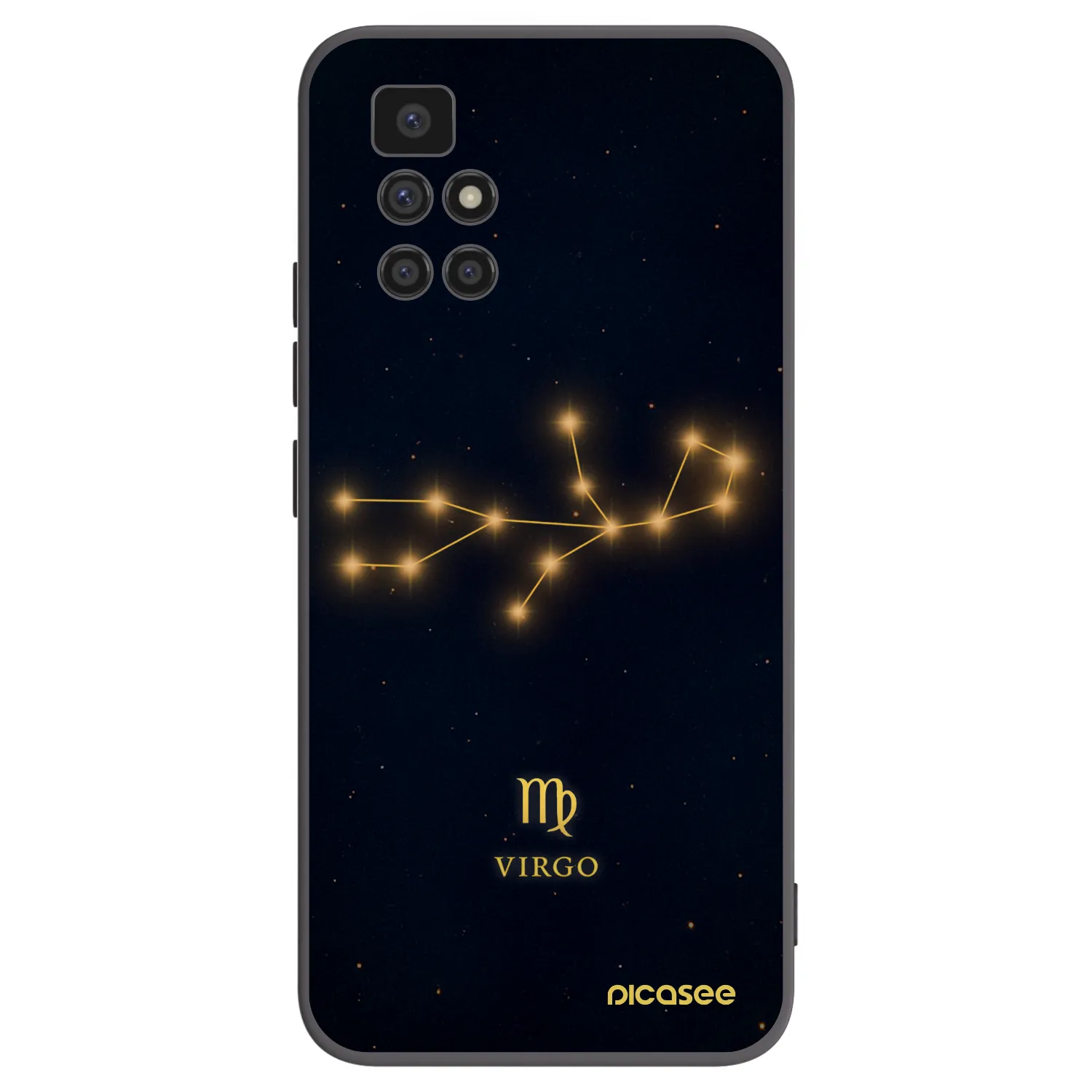 Picasee husă neagră din silicon pentru Xiaomi Redmi 10 - VIRGO