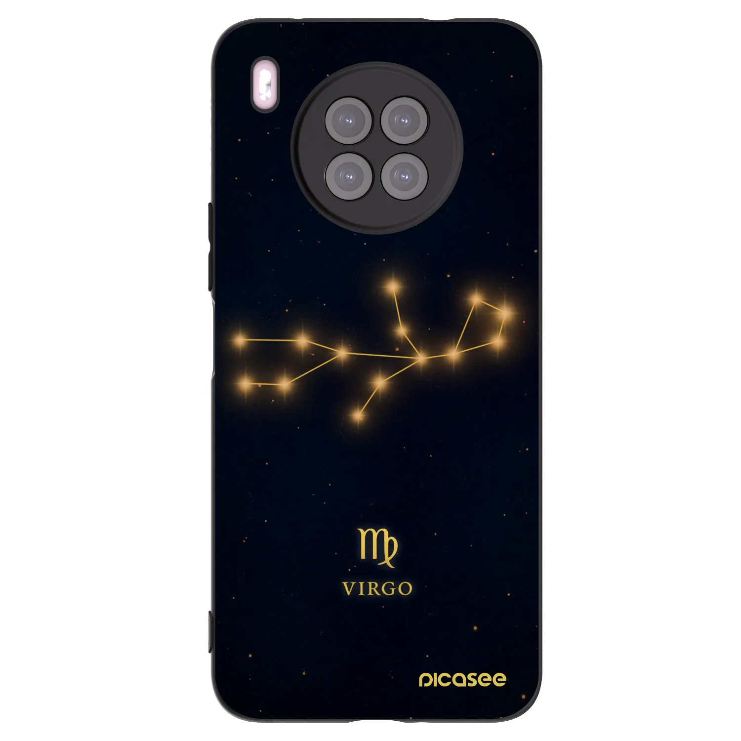 Picasee husă neagră din silicon pentru Huawei Nova 8i - VIRGO