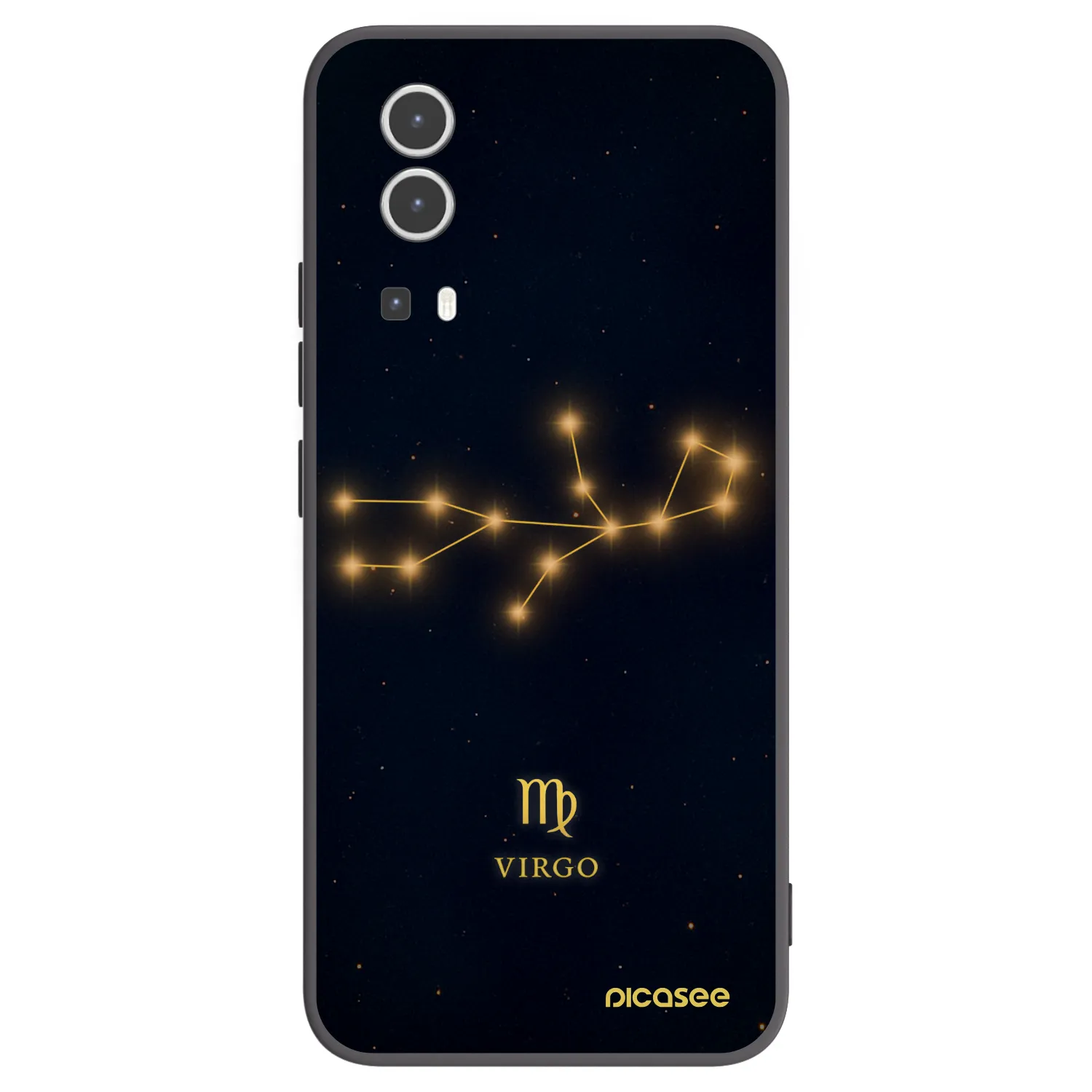 Picasee husă neagră din silicon pentru Vivo Y72 5G - VIRGO