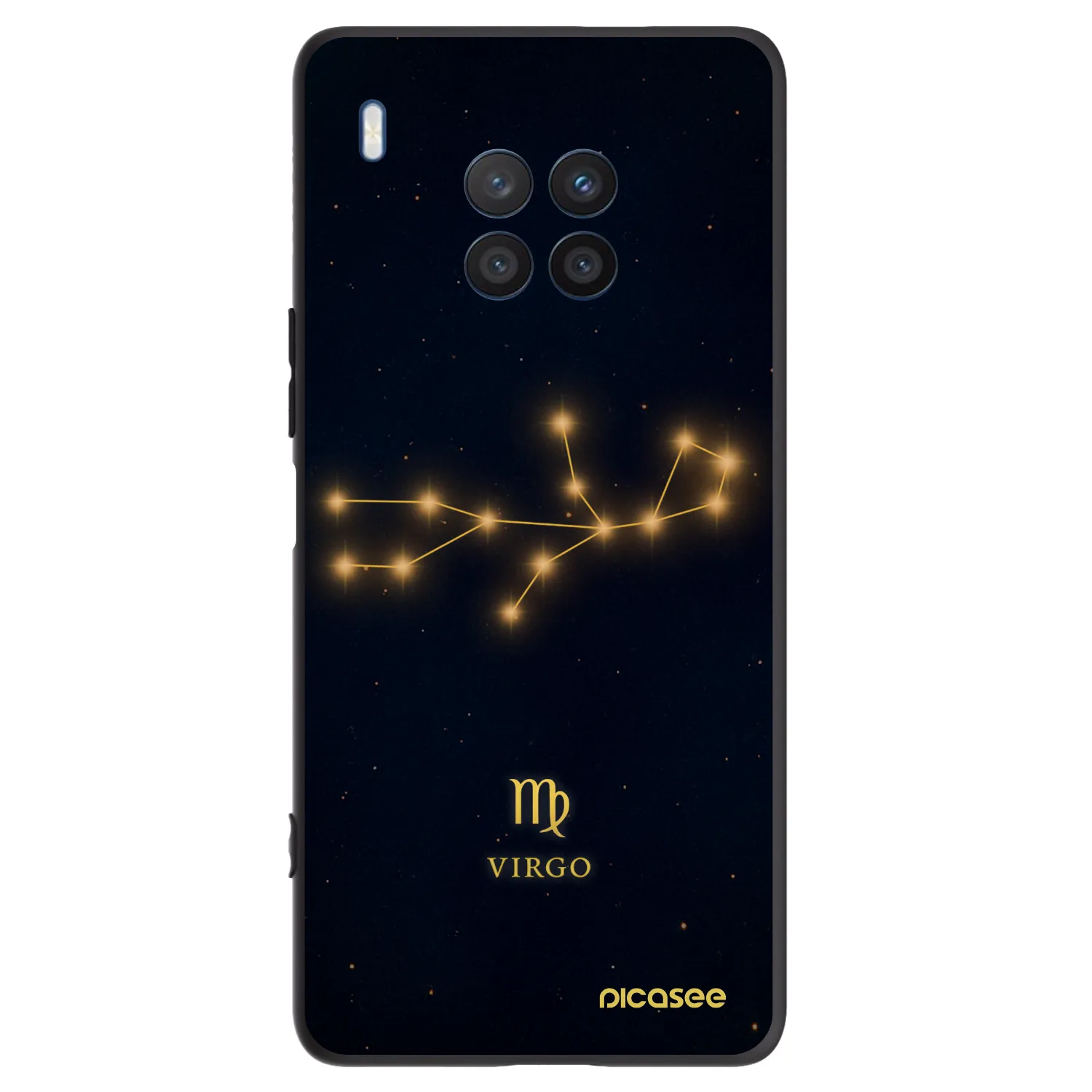 Picasee husă neagră din silicon pentru Honor 50 Lite - VIRGO