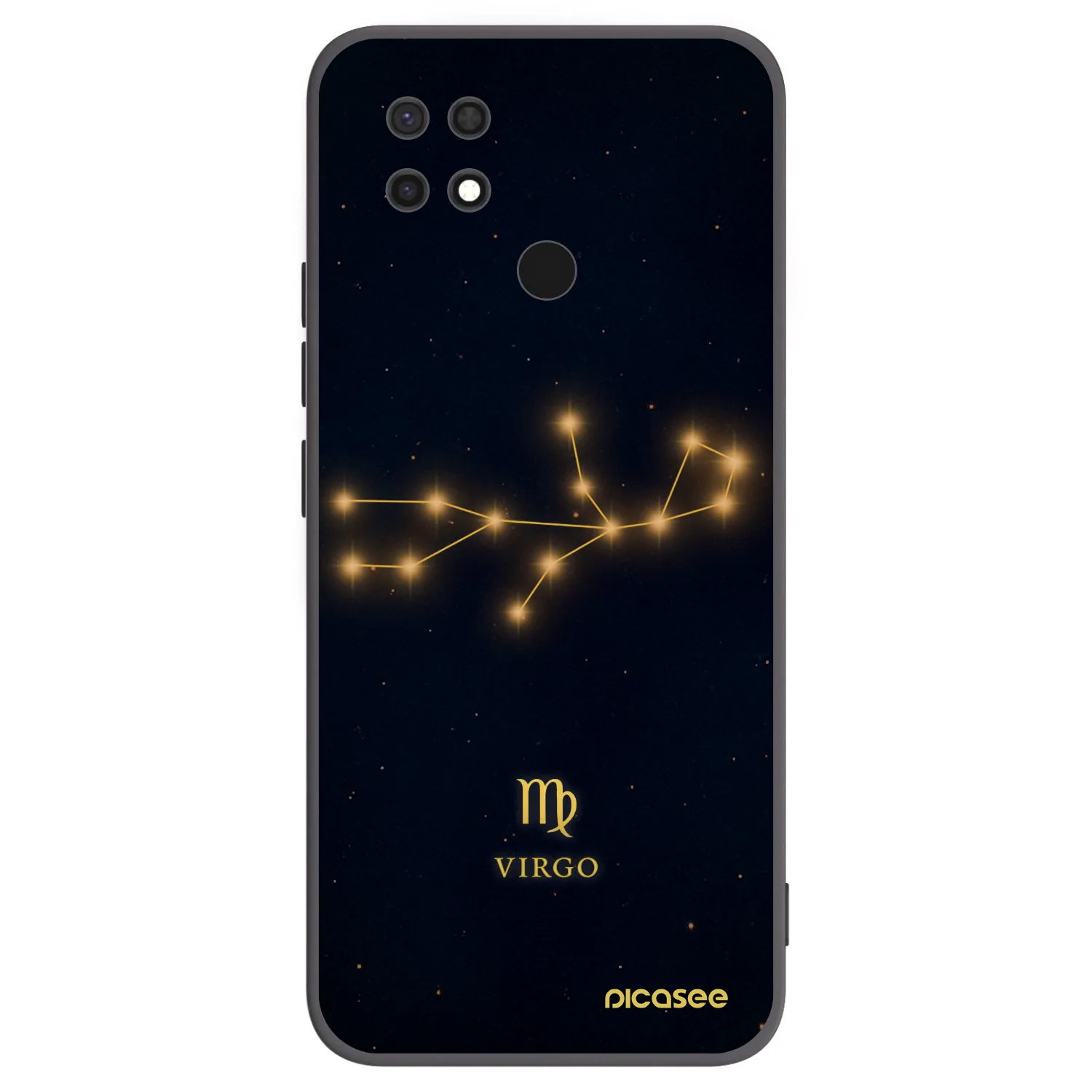 Picasee husă neagră din silicon pentru Xiaomi Redmi 10C - VIRGO