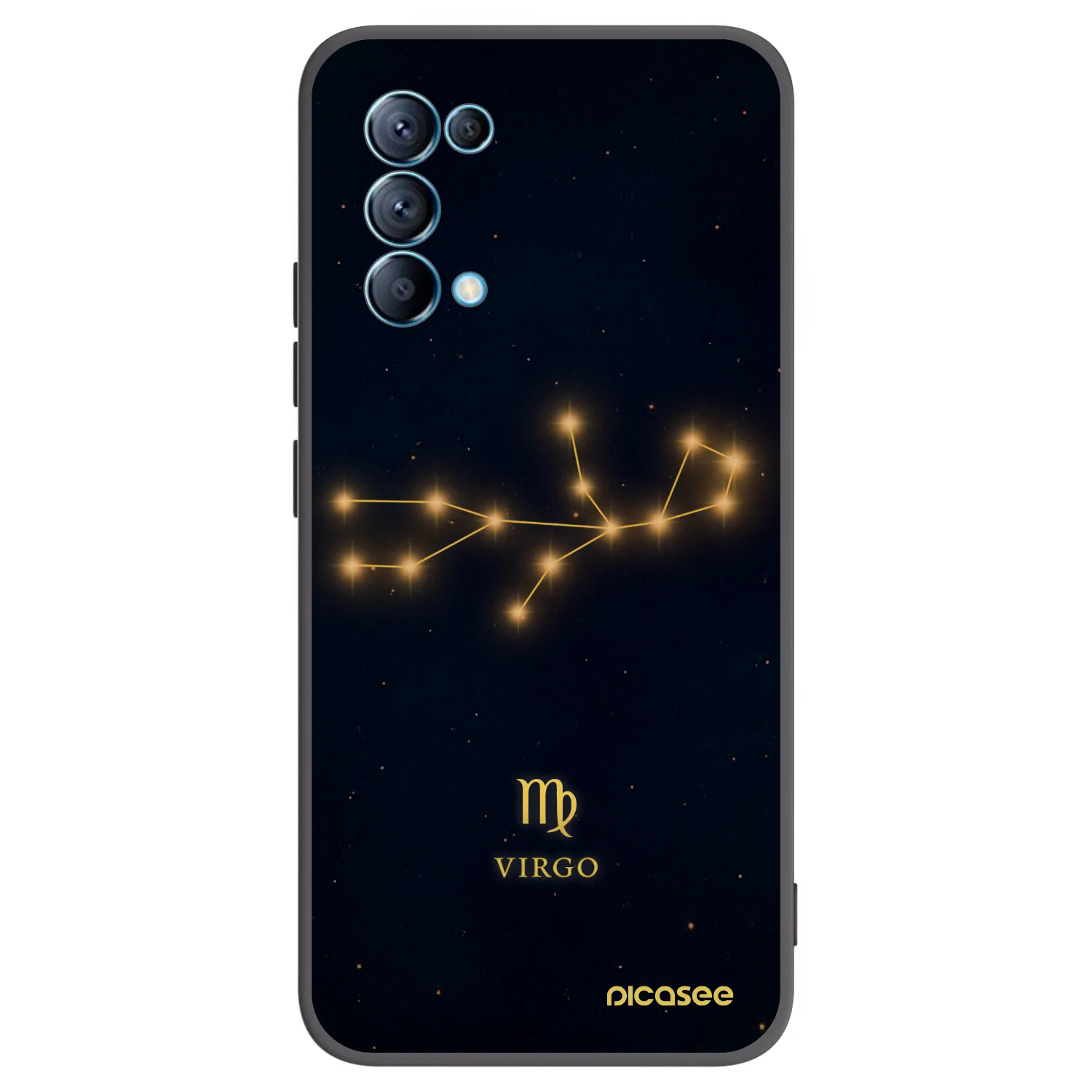 Picasee husă neagră din silicon pentru OPPO Reno 5 5G - VIRGO