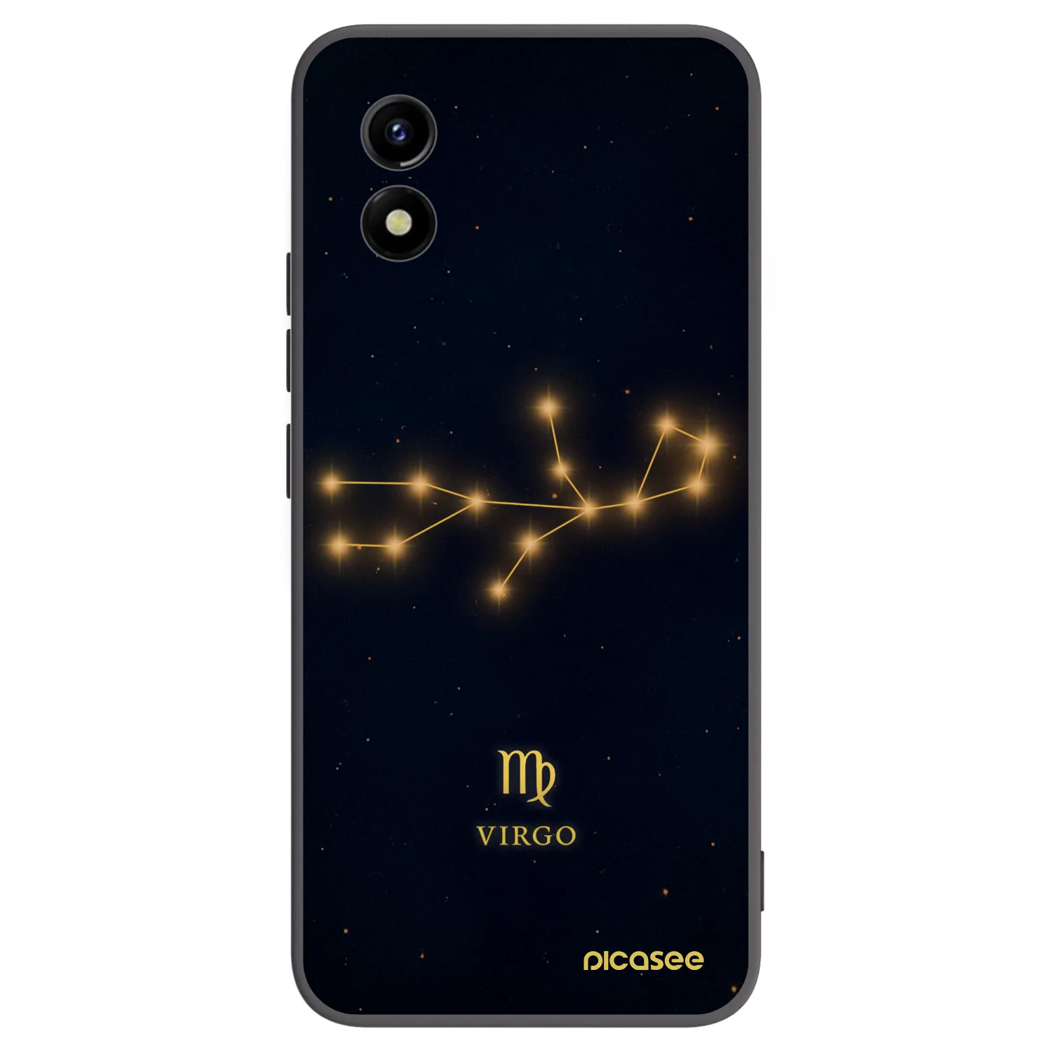 Picasee husă neagră din silicon pentru Vivo Y01 - VIRGO