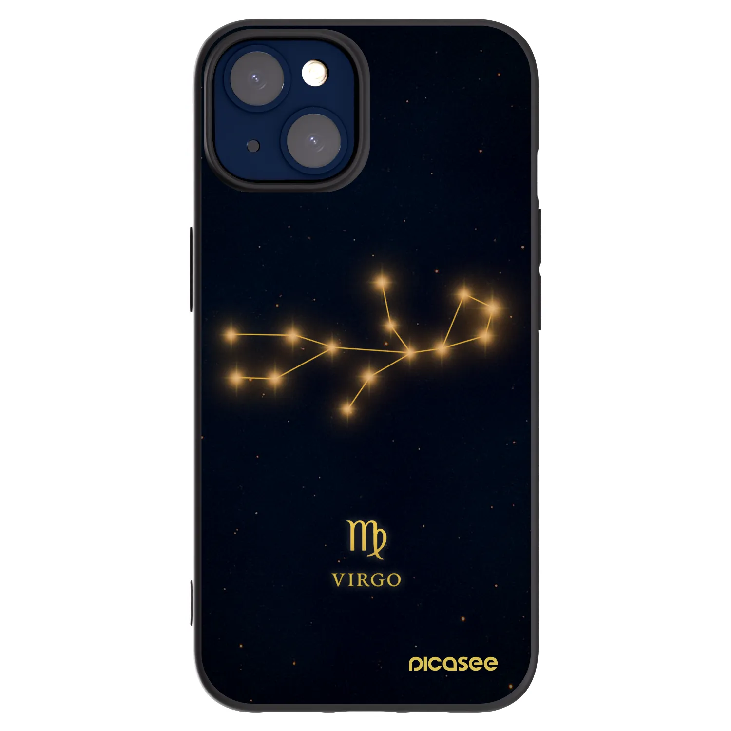 Picasee husă neagră din silicon pentru Apple iPhone 14 - VIRGO