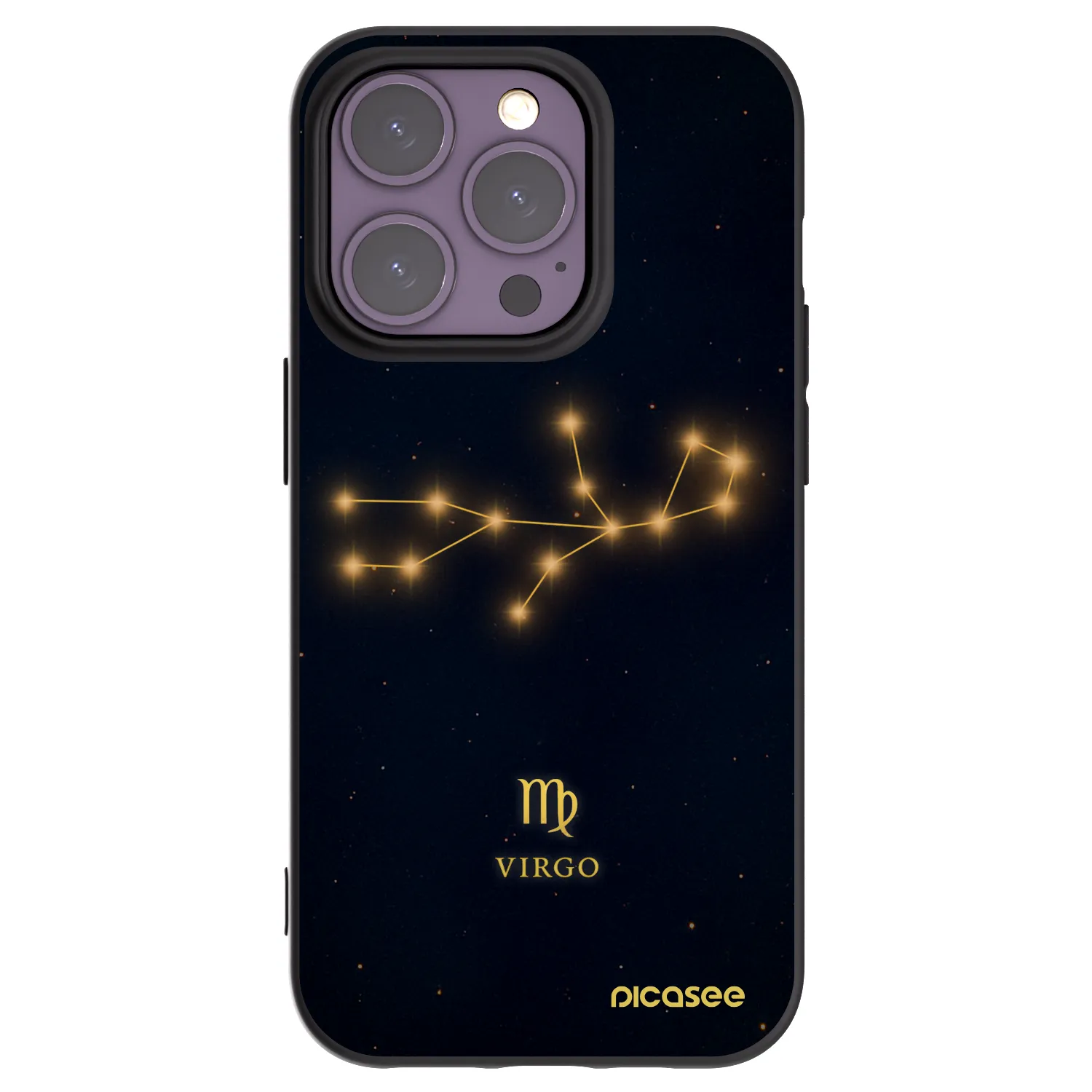 Picasee husă neagră din silicon pentru Apple iPhone 14 Pro - VIRGO