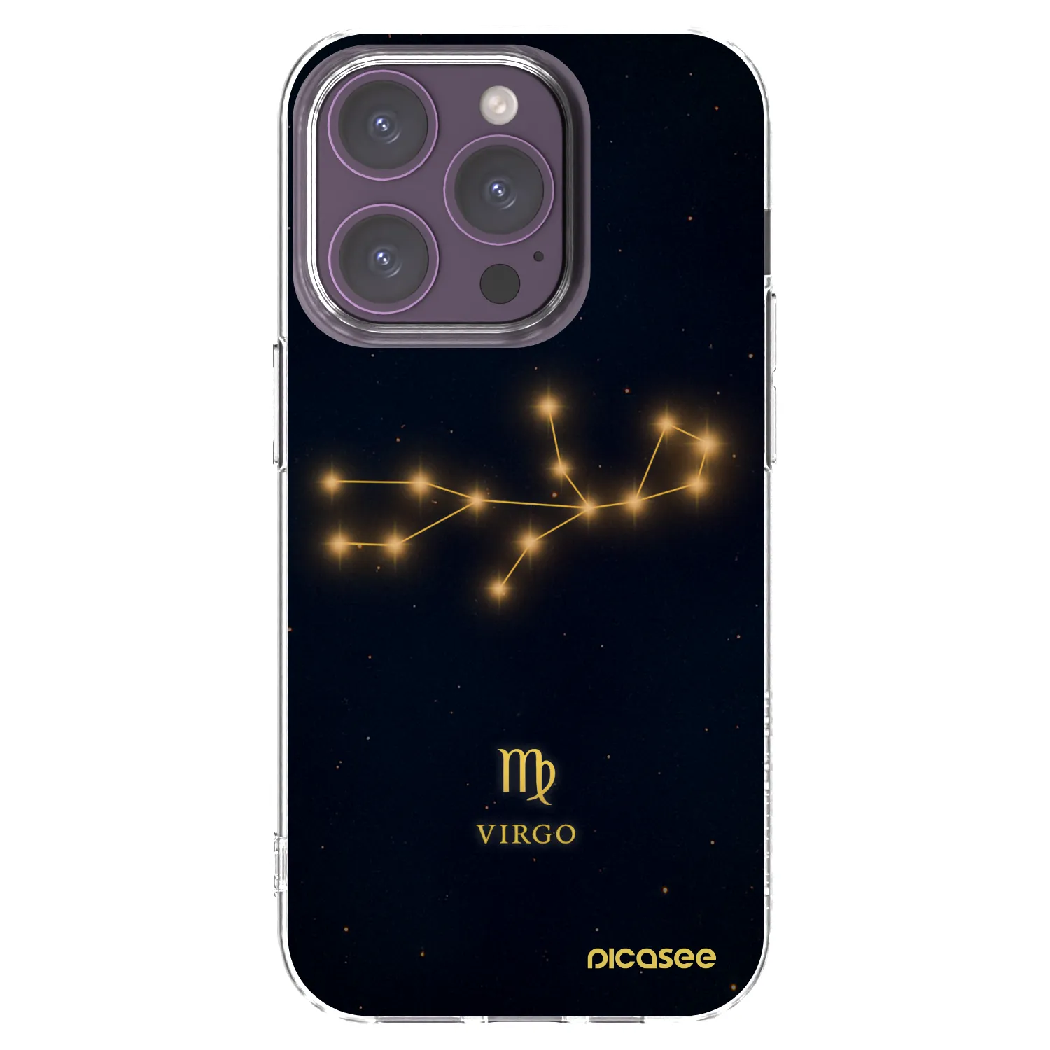 Picasee husă transparentă din silicon pentru Apple iPhone 14 Pro - VIRGO