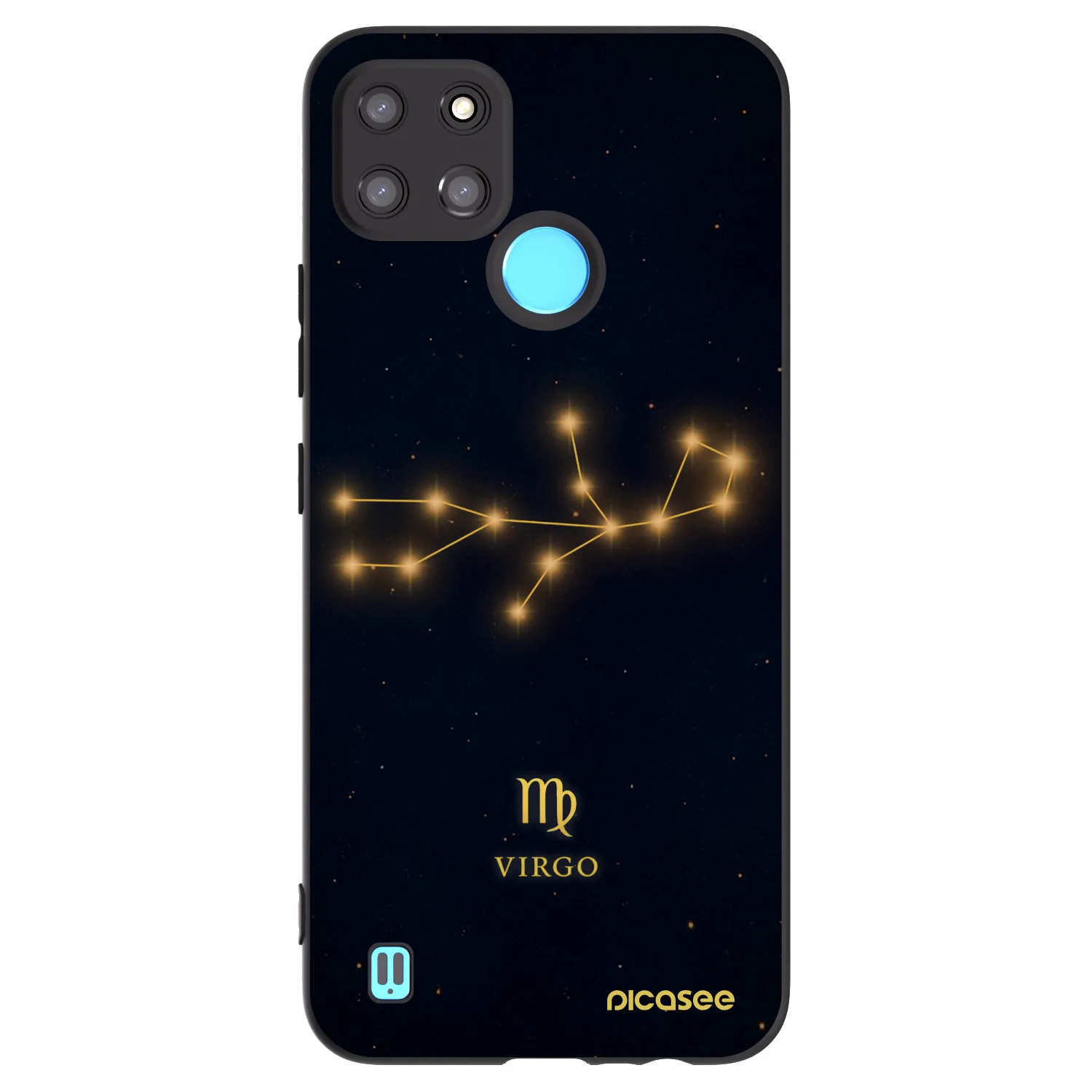 Picasee husă neagră din silicon pentru Realme C21Y - VIRGO