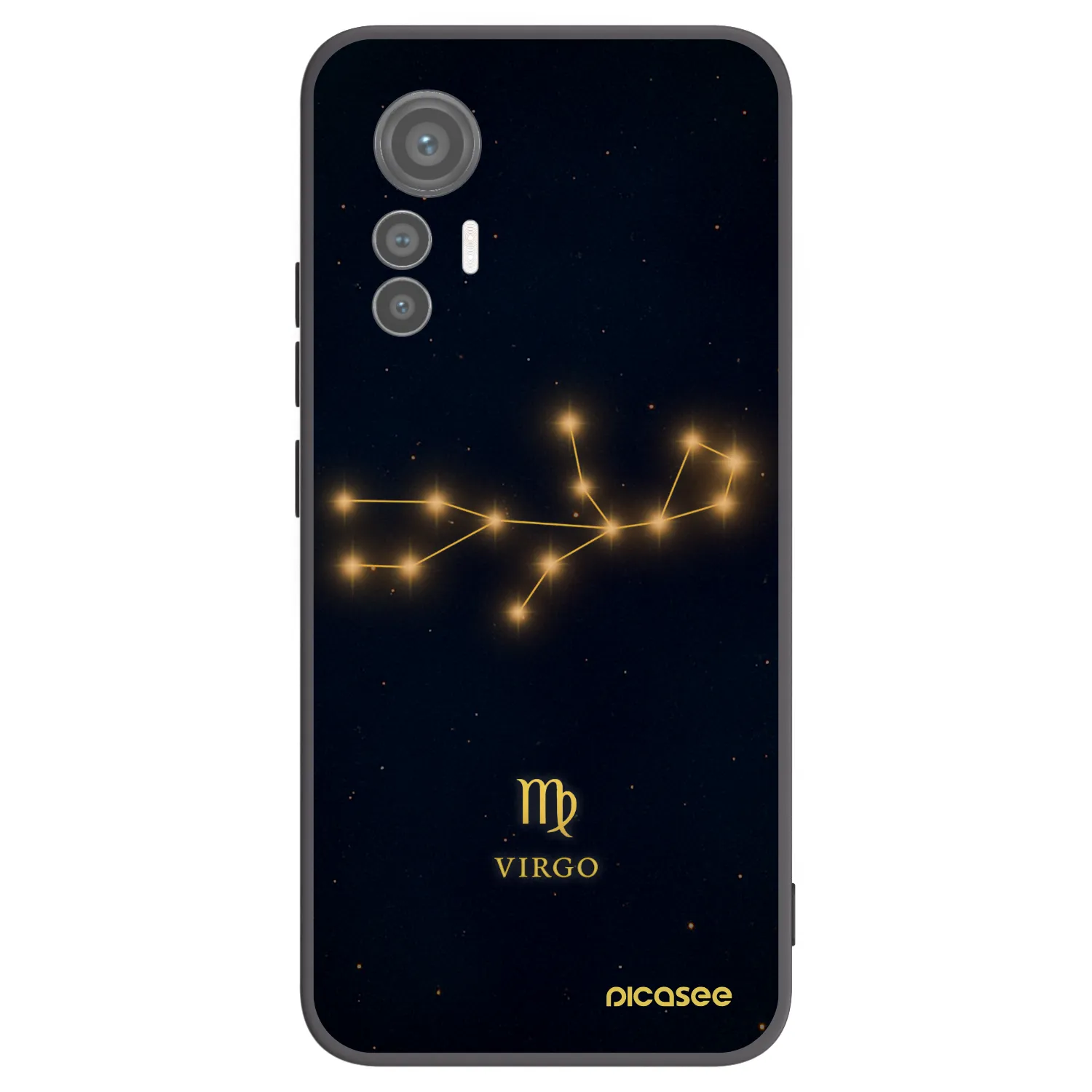 Picasee husă neagră din silicon pentru Xiaomi 12 Lite - VIRGO
