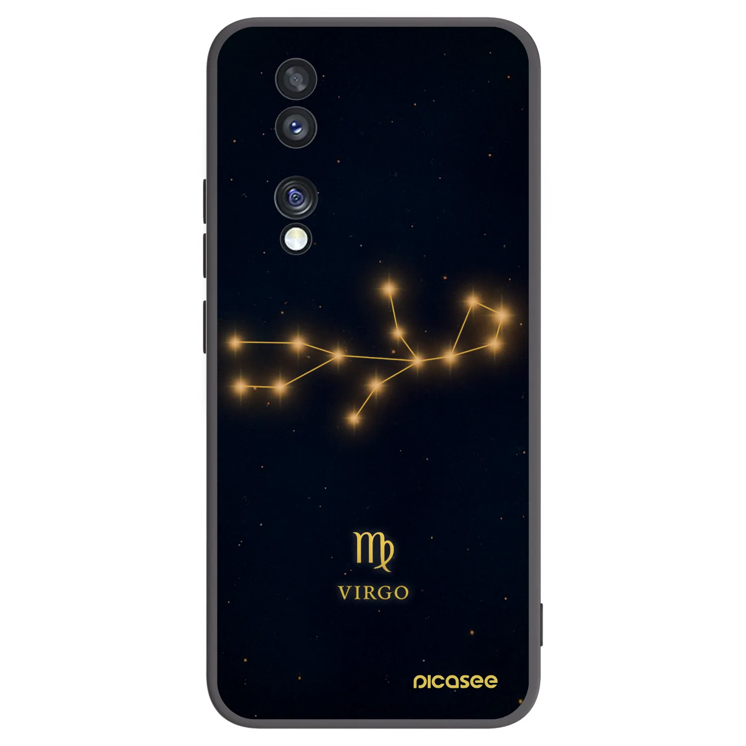 Picasee husă neagră din silicon pentru Honor 70 - VIRGO
